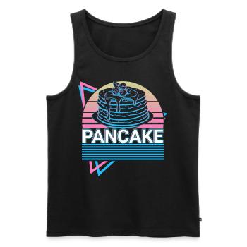 Pfannkuchen Retro Geschenk - Männer Premium Bio Tank Top - Schwarz - Vorne - Michal (187cm)