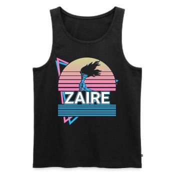 Zaire Kongo Kongolese Retro Geschenk - Männer Premium Bio Tank Top - Schwarz - Vorne - AI Model Male 178 light (178cm)