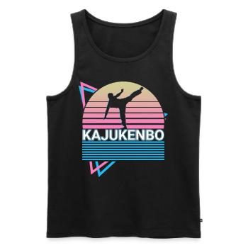 Kajukenbo Hawaiian Arts Arts Rétro Cadeau - Débardeur bio Premium Homme - noir - Devant - AI Model Male 178 light (178cm)