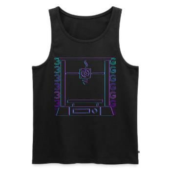 3D Printing 3D Printer Retro Gift - Men's Premium Organic Tank Top - black - Front - AI Model Male 178 light (178cm)