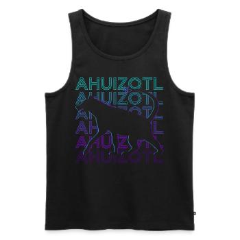 Ahuizotl Aztec Mythology Maya Retro Cadeau - Débardeur bio Premium Homme - noir - Devant - AI Model Male 178 light (178cm)