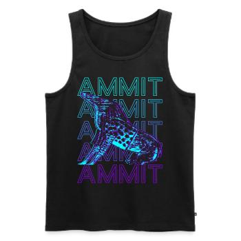 Ammit Egyptian Goddess Ammut Ancient Gift - Men's Premium Organic Tank Top - black - Front - Michal (187cm)