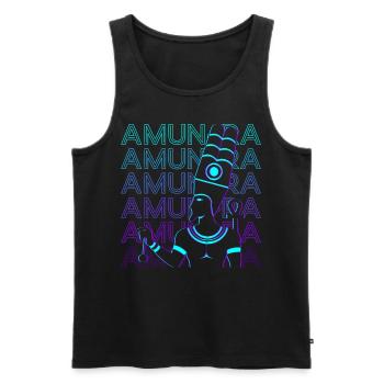 Amun Ra Egyptian God Amun Re Ancient Egypt Ret - Men's Premium Organic Tank Top - black - Front - Michal (187cm)