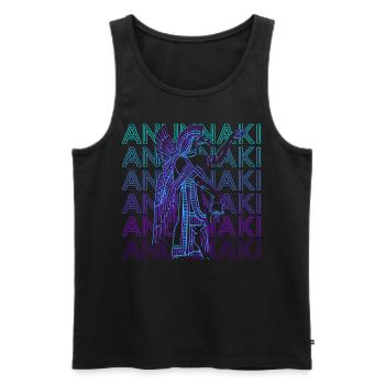 Anunnaki Sumerian God Ancient Deity Retro Ge - Men's Premium Organic Tank Top - black - Front - AI Model Male 178 light (178cm)