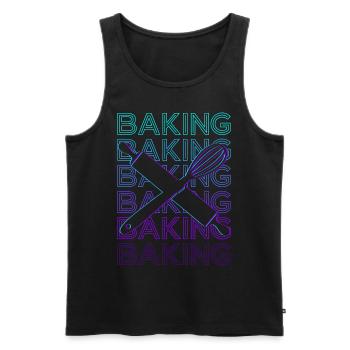 Baking Baker Baking Retro Gift - Men's Premium Organic Tank Top - black - Front - Michal (187cm)