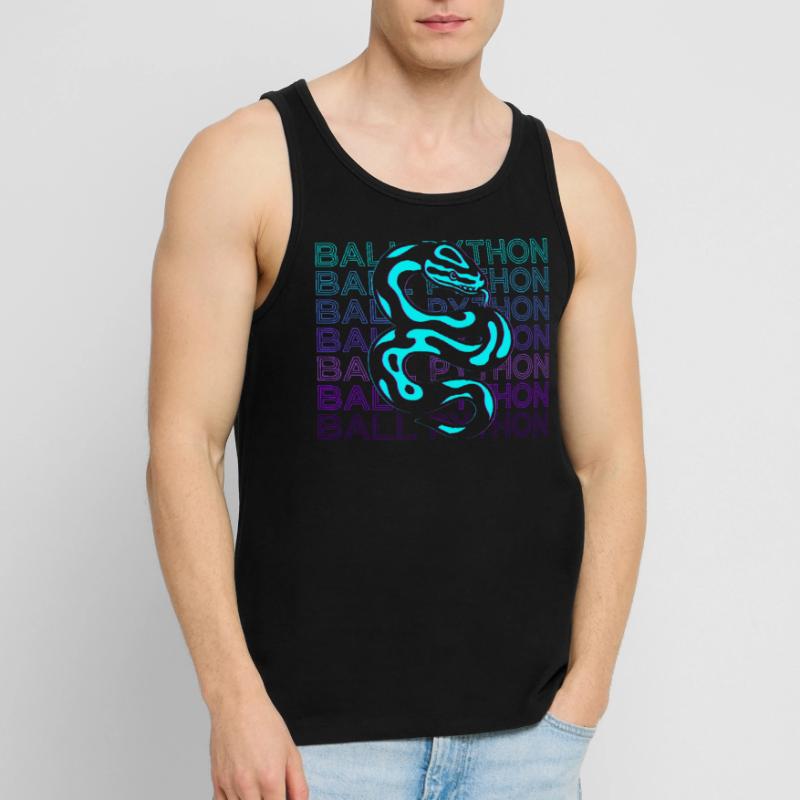 Ball Python Snake Retro Gift Men's Premium Organic Tank Top