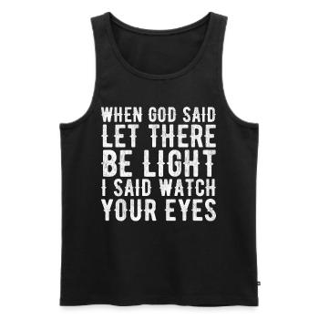 Funny Welder Welder Gift - Men's Premium Organic Tank Top - black - Front - Michal (187cm)