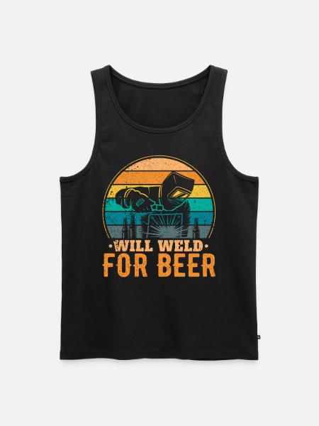 Funny Welder Welder Gift - Men's Premium Organic Tank Top - black
