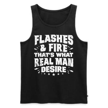 Funny Welder Welder Gift - Men's Premium Organic Tank Top - black - Front - Michal (187cm)