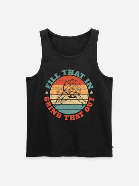 Funny Welder Welding Retro Gift - Men's Premium Organic Tank Top - black