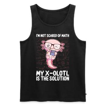 Lustige Mathematik Kawaii Axolotl Mathematik Gesch - Männer Premium Bio Tank Top - Schwarz - Vorne - Michal (187cm)