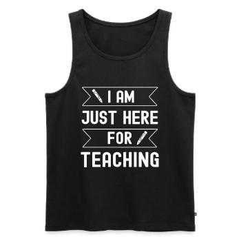 Teacher School Teacher Gift Class Primary School - Men's Premium Organic Tank Top - black - Front - AI Model Male 178 light (178cm)