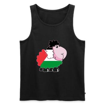 Palestine Tshirt Homme Enfant Femme Palestine - Débardeur bio Premium Homme - noir - Devant - AI Model Male 178 light (178cm)
