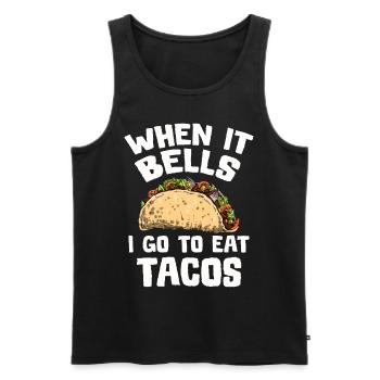 Taco Mardi Torero Salsa Latino Nacho Mexicain - Débardeur bio Premium Homme - noir - Devant - Michal (187cm)