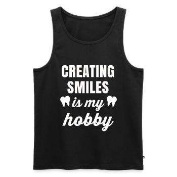Dentist Gift Dentist Dental Doctor Teeth - Men's Premium Organic Tank Top - black - Front - AI Model Male 178 light (178cm)