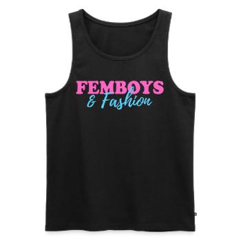 Femboy-Geschenk - Männer Premium Bio Tank Top - Schwarz - Vorne - Michal (187cm)