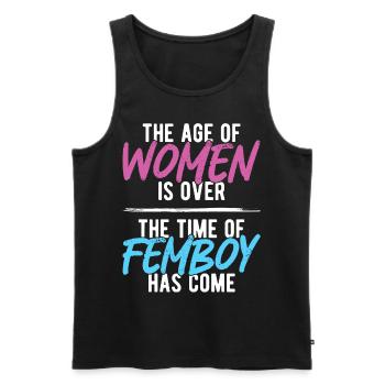 Lustiges Femboy-Geschenk - Männer Premium Bio Tank Top - Schwarz - Vorne - Michal (187cm)