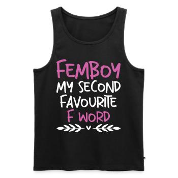 Lustiges Femboy-Geschenk - Männer Premium Bio Tank Top - Schwarz - Vorne - Michal (187cm)