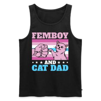 Lustiges Femboy-Geschenk - Männer Premium Bio Tank Top - Schwarz - Vorne - Michal (187cm)