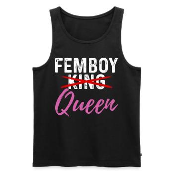 Lustiges Femboy-Geschenk - Männer Premium Bio Tank Top - Schwarz - Vorne - Michal (187cm)