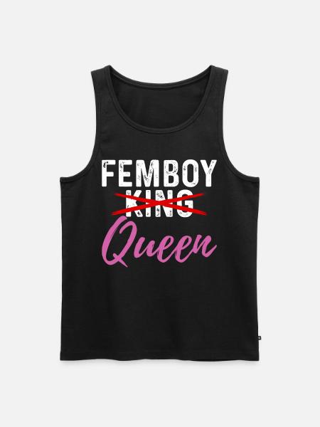 Funny Femboy Gift - Men's Premium Organic Tank Top - black