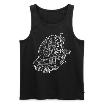 Chalchiuhtlicue Aztekische Wassergöttin Maya Inka - Männer Premium Bio Tank Top - Schwarz - Vorne - AI Model Male 178 light (178cm)