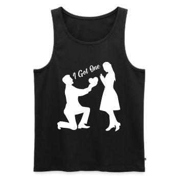 Marriage - Men's Premium Organic Tank Top - black - Front - Michal (187cm)