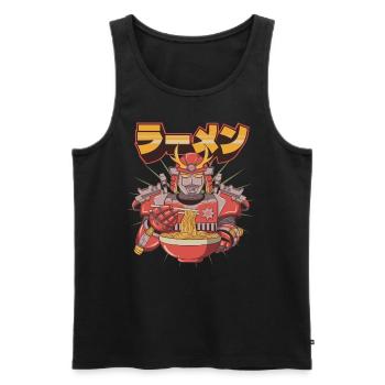 Cyborg Robot Ramen Noodles Cyber Punk Cyber - Männer Premium Bio Tank Top - Schwarz - Vorne - AI Model Male 178 light (178cm)
