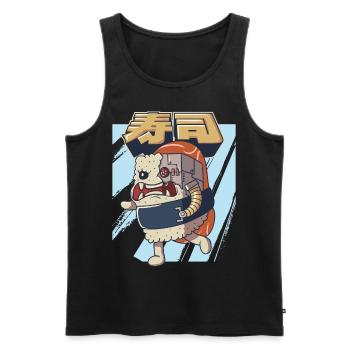 Cyborg Japanese Sushi Monster Cyber Punk Cyber - Männer Premium Bio Tank Top - Schwarz - Vorne - AI Model Male 178 light (178cm)