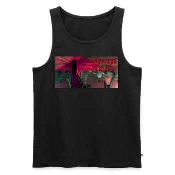 Anemoiacore Ästhetischer Grenzraum Weirdcore - Männer Premium Bio Tank Top - Schwarz - Vorne - AI Model Male 178 light (178cm)