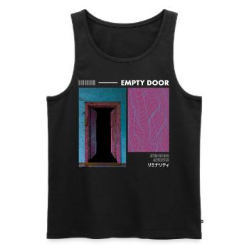 Anemoiacore Ästhetischer Grenzraum Weirdcore - Männer Premium Bio Tank Top - Schwarz - Vorne - AI Model Male 178 light (178cm)