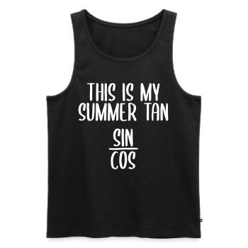 Lustige Mathematik Trigonometrie - Männer Premium Bio Tank Top - Schwarz - Vorne - AI Model Male 178 light (178cm)