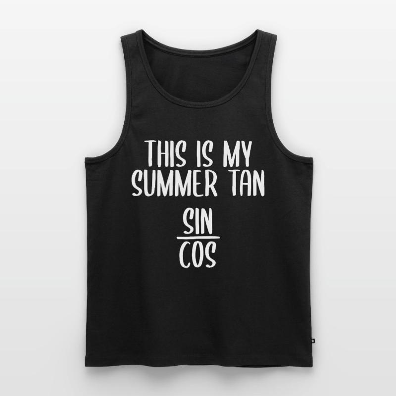 Fun Math Trigonometry Men's Premium Organic Tank Top
