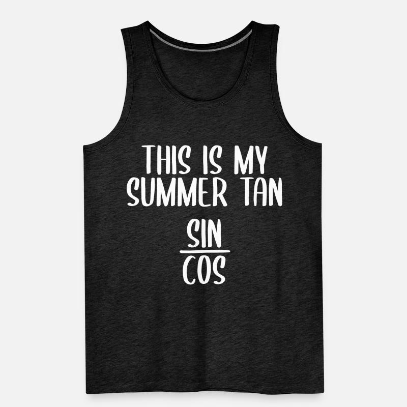Fun Math Trigonometry Men's Premium Organic Tank Top