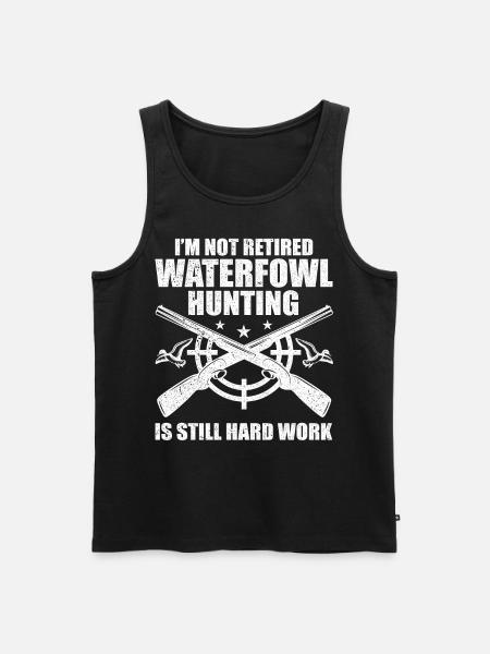 Fun waterfowl hunting - Men's Premium Organic Tank Top - black