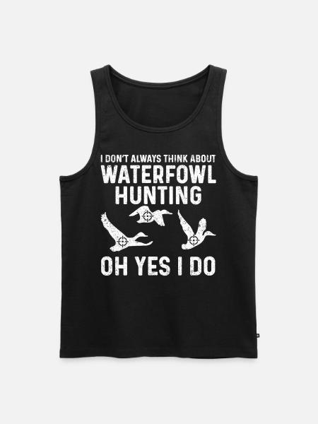 Fun waterfowl hunting - Men's Premium Organic Tank Top - black