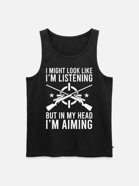 Funny hunt for hunters - Men's Premium Organic Tank Top - black