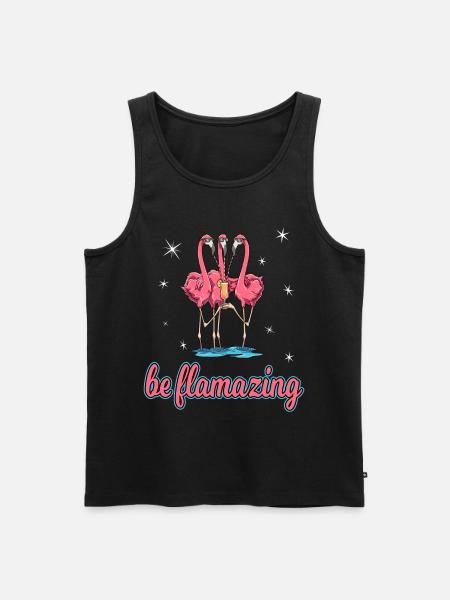 Be Flamazing - Männer Premium Bio Tank Top - Schwarz