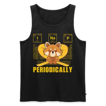 I nap periodically Roter Panda - Männer Premium Bio Tank Top - Schwarz - Vorne - AI Model Male 178 light (178cm)