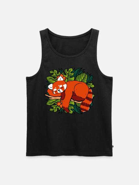 Cat Bear Little Panda - Men's Premium Organic Tank Top - black