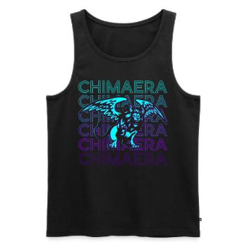 Chimère Mythologie Grecque Antique Rétro Cadeau - Débardeur bio Premium Homme - noir - Devant - Michal (187cm)