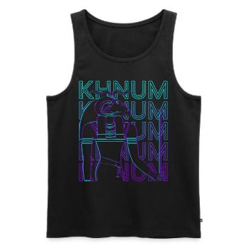 Khnum Egyptian God Ancient Egypt Retro Geschen - Men's Premium Organic Tank Top - black - Front - Michal (187cm)