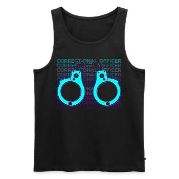 Correctional Officer Law Enforcement Agency Ges - Men's Premium Organic Tank Top - black - Front - AI Model Male 178 light (178cm)