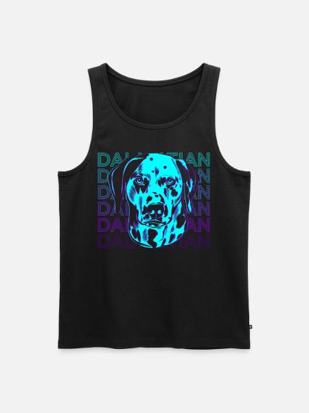 Cadeau rétro dalmate - Débardeur bio Premium Homme - noir
