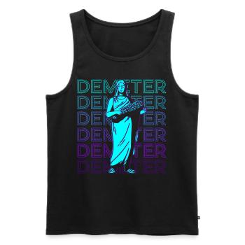 Demeter Greek Goddess Ancient Greek Myth - Men's Premium Organic Tank Top - black - Front - Michal (187cm)
