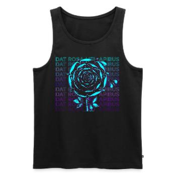 Dat Rosa Mel Apibus Rosicrucian Emblème Cadeau - Débardeur bio Premium Homme - noir - Devant - Michal (187cm)