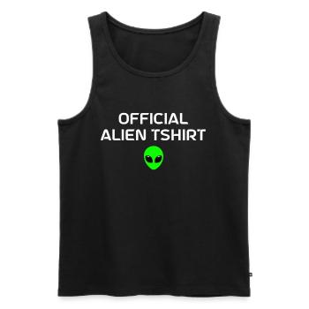 Alien Gift Extraterrestrial Ufo Area 51 Sci-fi - Men's Premium Organic Tank Top - black - Front - Michal (187cm)