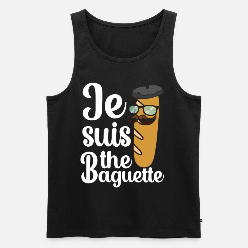 Frankreich - Männer Premium Bio Tank Top - Schwarz