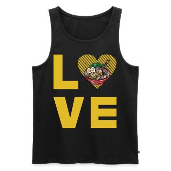 Ramen Amour - Débardeur bio Premium Homme - noir - Devant - Michal (187cm)