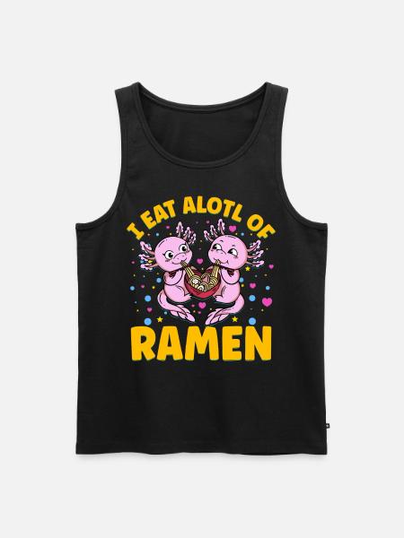 I eatalotl of Ramen - Men's Premium Organic Tank Top - black